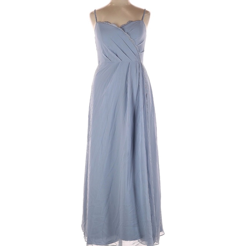 Azazie Light Blue Maxi Dress